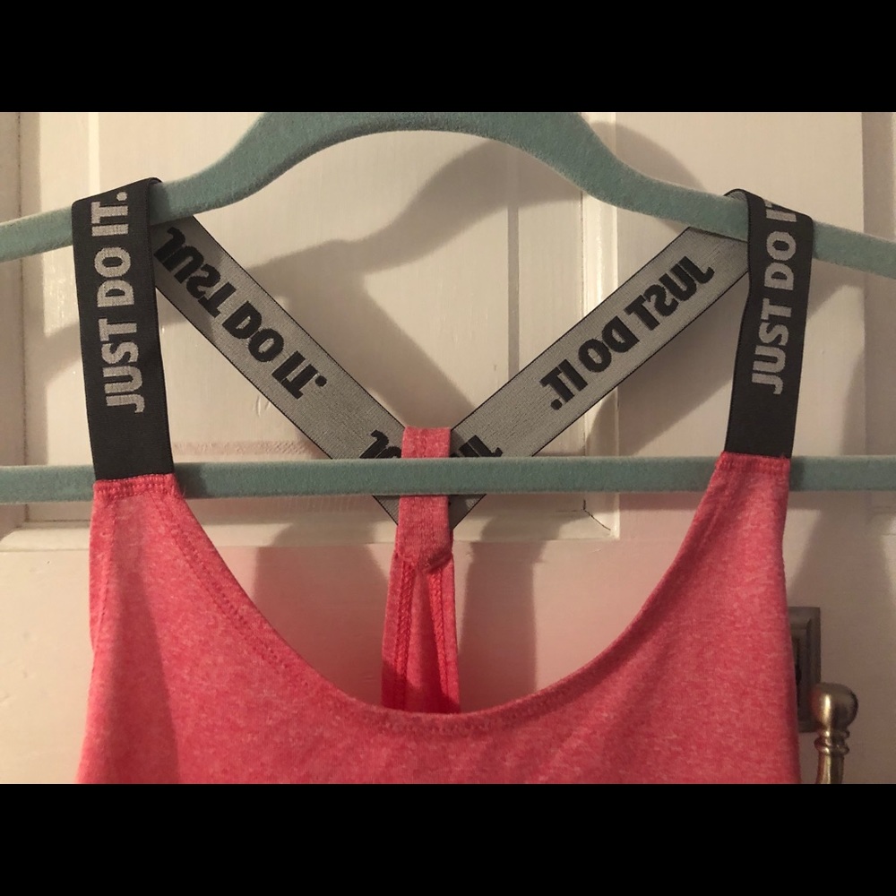 Pink nike tank top